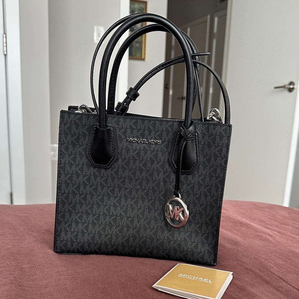 Michael Kors Mercer Black Monogram Bag
